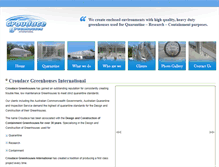Tablet Screenshot of croudacegreenhouses.com.au